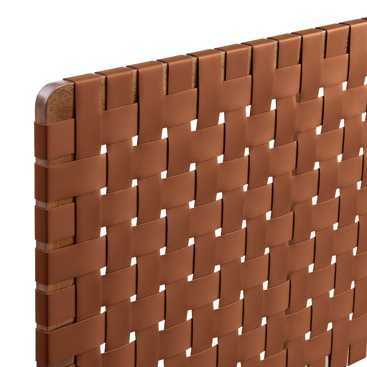 Sparta Weave Vegan Leather Full Headboard by Modway - Natural Beige / Natural Brown / Walnut Black / Walnut Brown (MOD-7122)