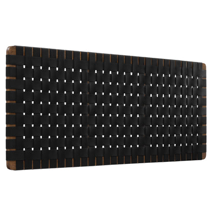Sparta Vegan Leather Weave Queen Headboard by Modway
