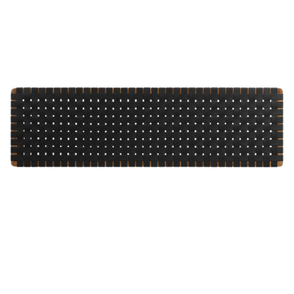 Sparta Weave Wall-Mount Vegan Leather King Headboard