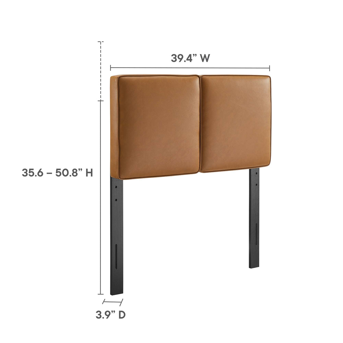 Lindee Vegan Leather Twin Headboard by Modway