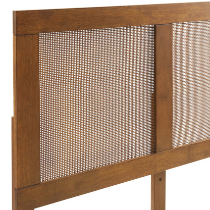 Sirocco Rattan and Wood King Platform Bed by Modway