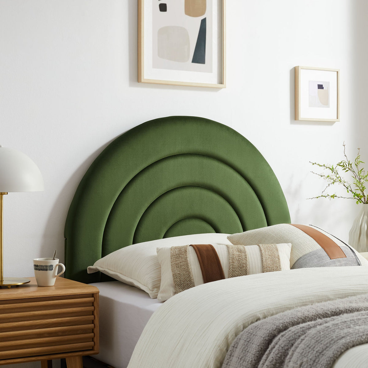 Solana Arched Performance Velvet Twin Headboard by Modway
