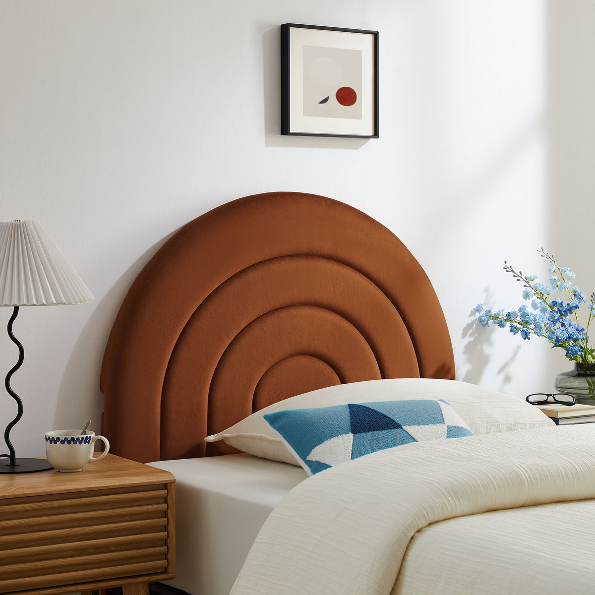 Solana Arched Performance Velvet Twin Headboard by Modway