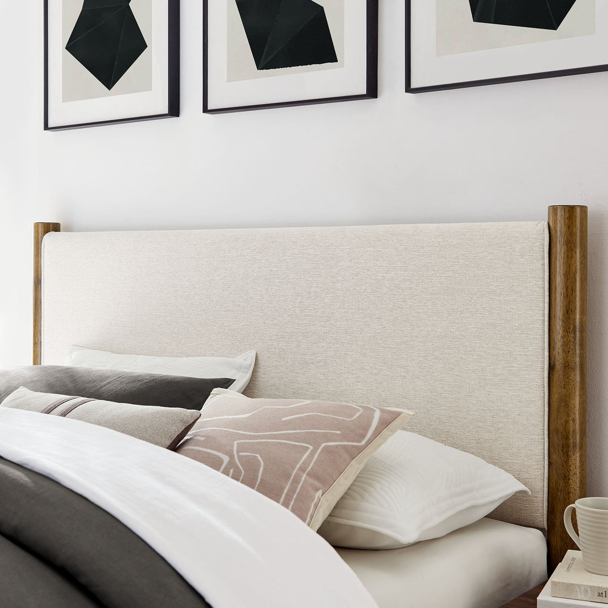 Maven Queen Size Fabric Upholstered Platform Bed by Modway