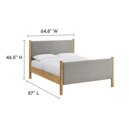 Maven Queen Size Fabric Upholstered Platform Bed by Modway