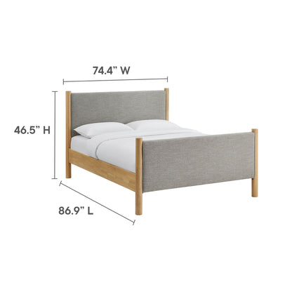 Maven King Size Fabric Upholstered Platform Bed by Modway