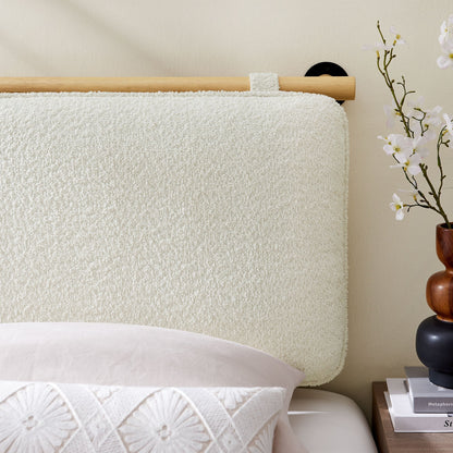 Anela Wall-Mounted Chenille Upholstered Twin Headboard
