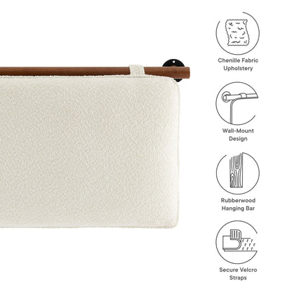 Anela Wall-Mounted Chenille Upholstered Twin Headboard