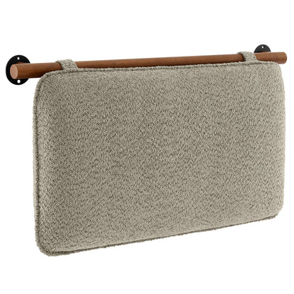 Anela Wall-Mounted Chenille Upholstered Twin Headboard