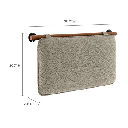 Anela Wall-Mounted Chenille Upholstered Twin Headboard