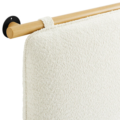 Anela Wall-Mounted Chenille Upholstered Full Headboard by Modway