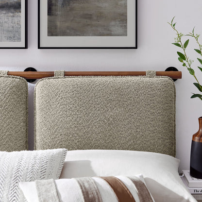 Anela Wall-Mounted Chenille Upholstered Full Headboard by Modway