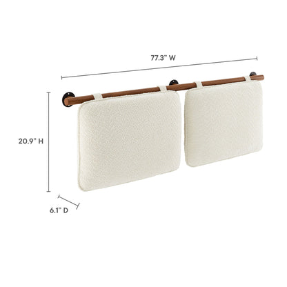 Anela Wall-Mounted Chenille Upholstered King Size Headboard