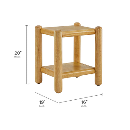 Arcus Rectangular 2-Tier Side Table by Modway