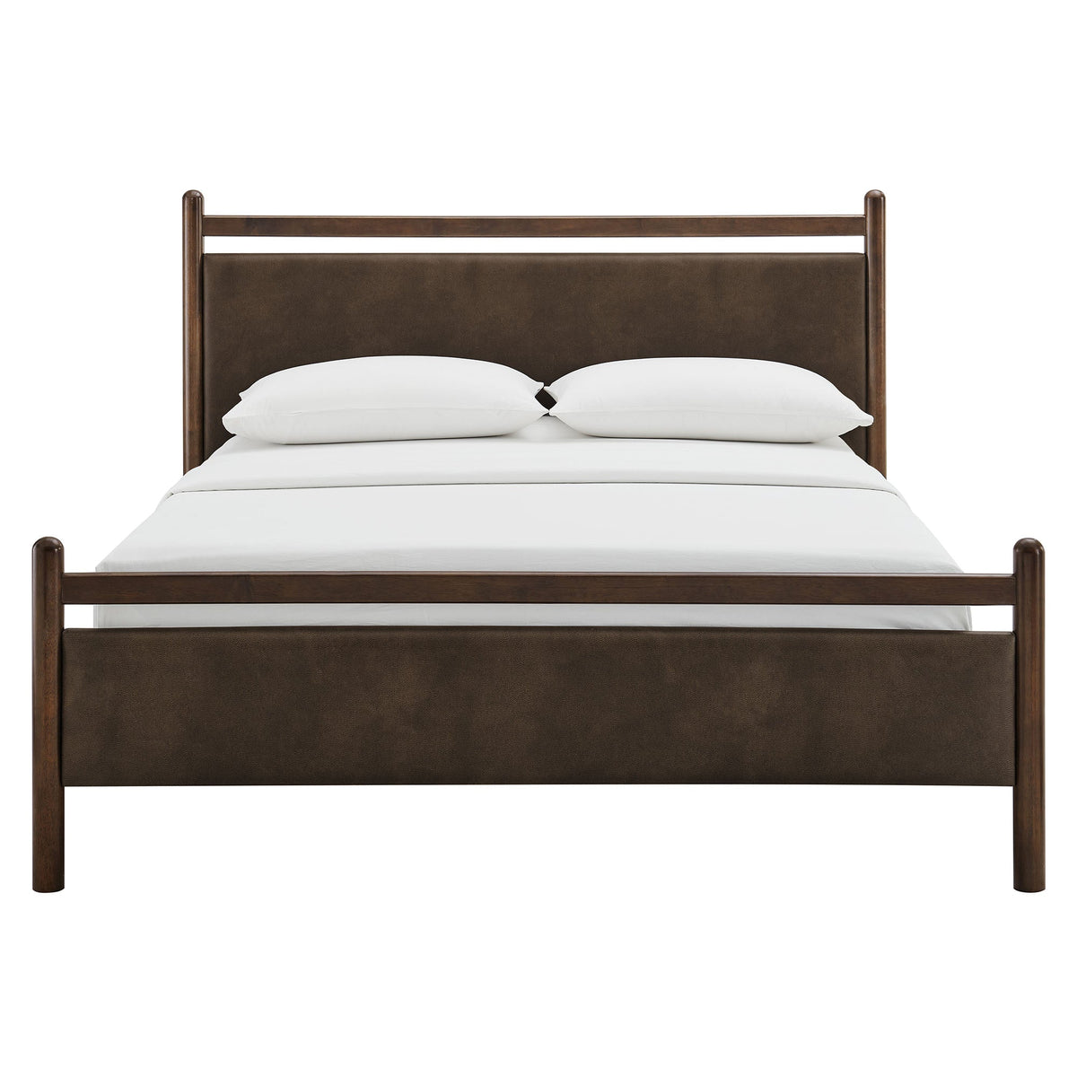 Ginny King Size Vegan Leather Platform Bed Frame by Modway