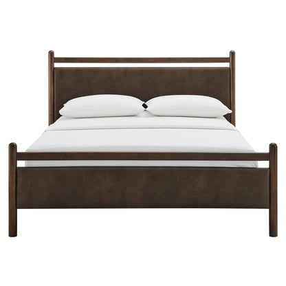 Ginny King Size Vegan Leather Platform Bed Frame by Modway