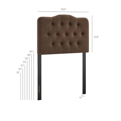 Annabel Premium Linen Blend Twin Headboard by Modway