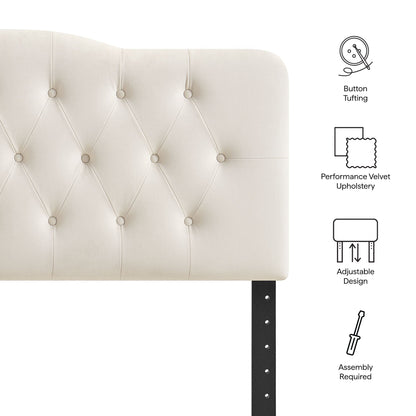 Annabel Stain-Resistant Performance Velvet Queen Headboard by Modway
