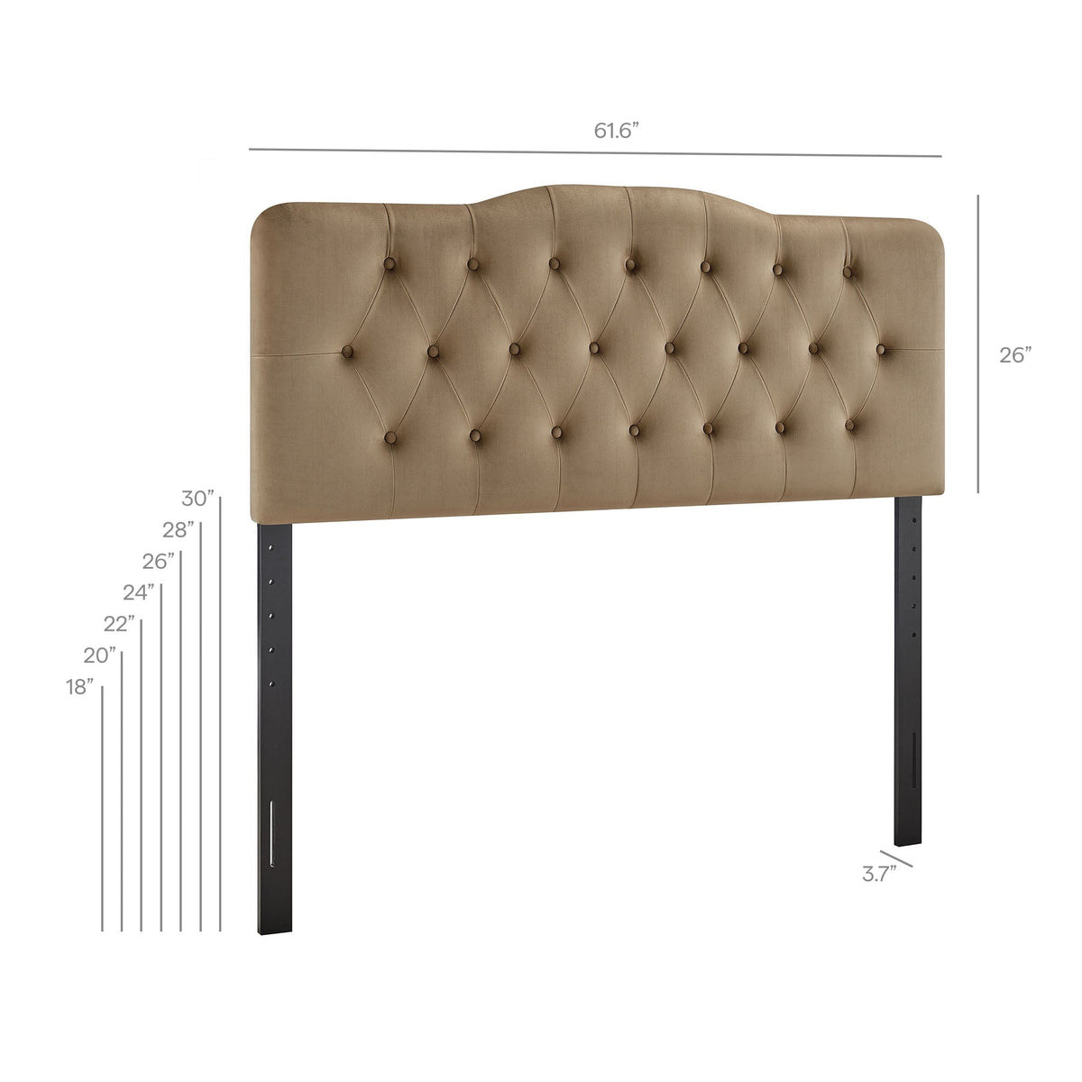 Annabel Stain-Resistant Performance Velvet Queen Headboard by Modway