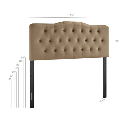 Annabel Stain-Resistant Performance Velvet Queen Headboard by Modway