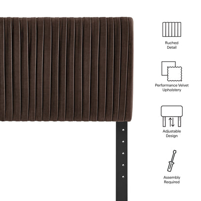 Eloise Stain-Resistant Performance Velvet Full Headboard by Modway