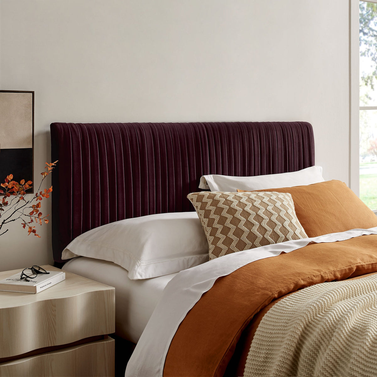 Eloise Stain-Resistant Performance Velvet Full Headboard by Modway