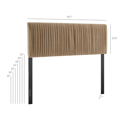 Eloise Stain-Resistant Performance Velvet King Headboard by Modway