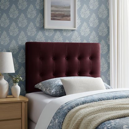 Emily Stain-Resistant Performance Velvet Twin Size Headboard by Modway
