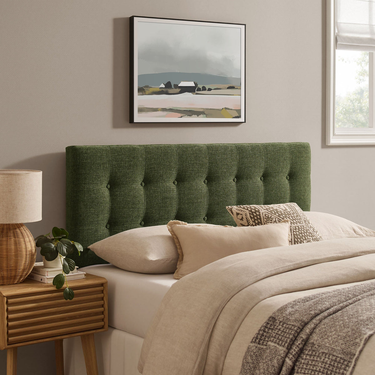 Emily Fabric Upholstered Full Size Headboard by Modway