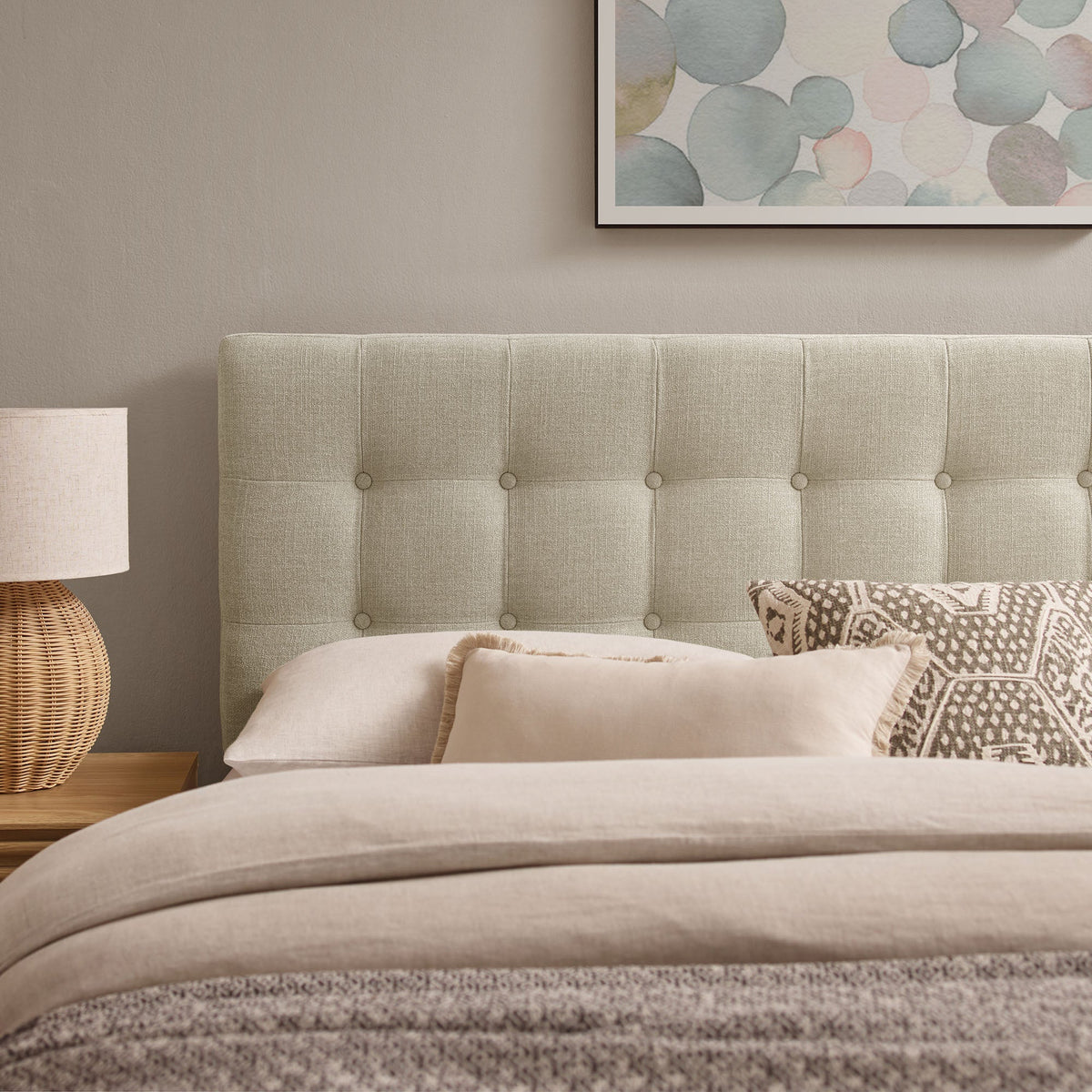 Emily Fabric Upholstered Queen Size Headboard by Modway