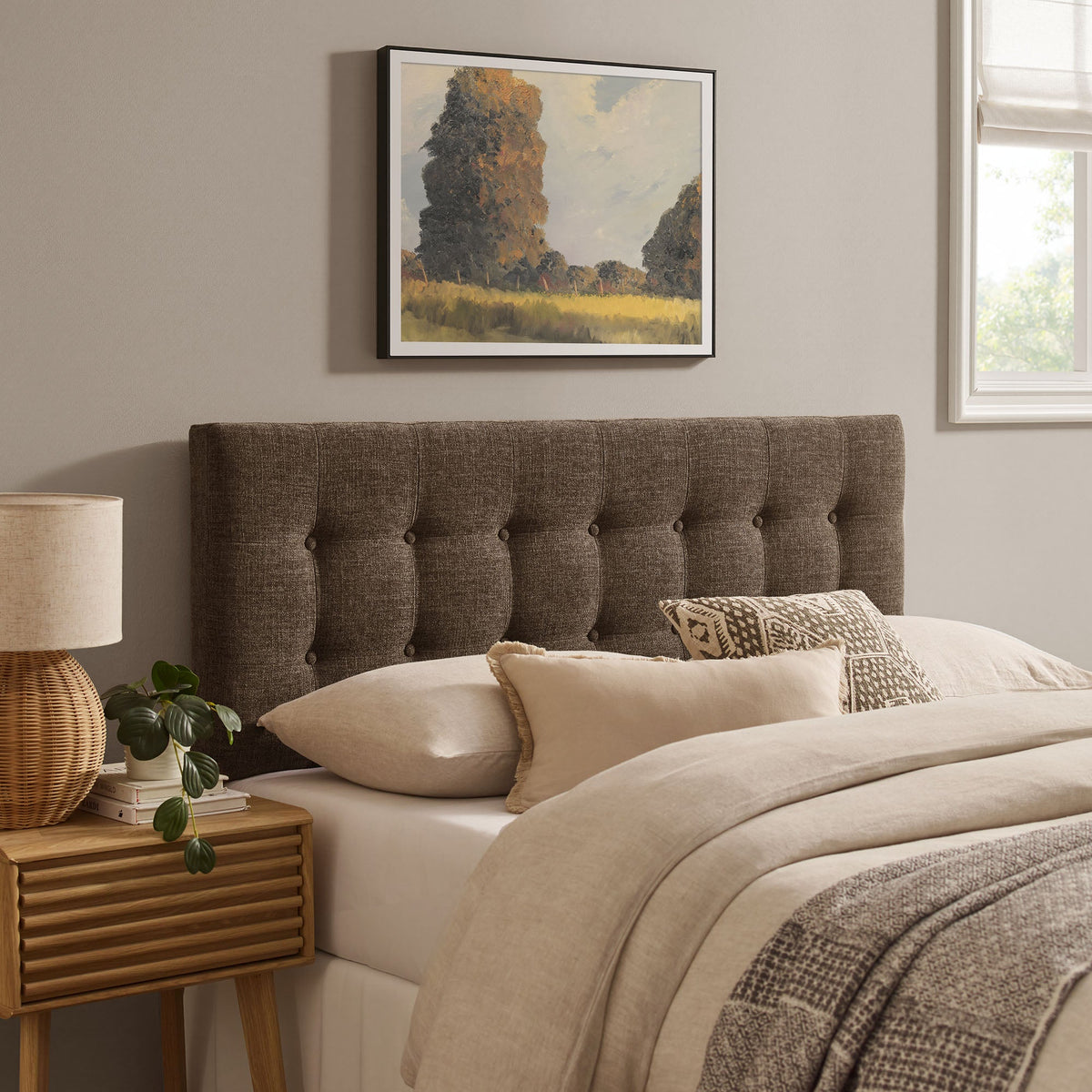 Emily Fabric Upholstered Queen Size Headboard by Modway