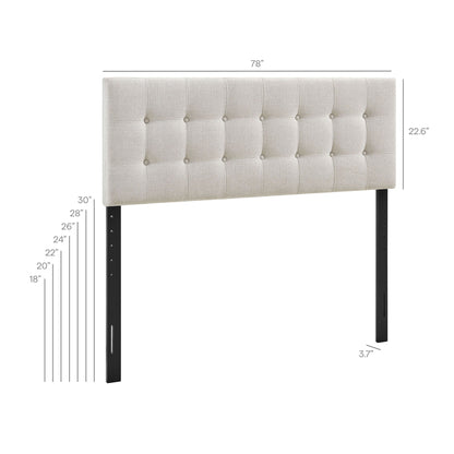 Emily Fabric Upholstered King Size Headboard by Modway