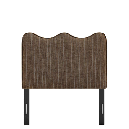 Athena Striped Fabric Upholstered Twin Size Headboard by Modway