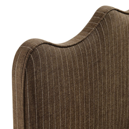 Athena Striped Fabric Upholstered Twin Size Headboard by Modway