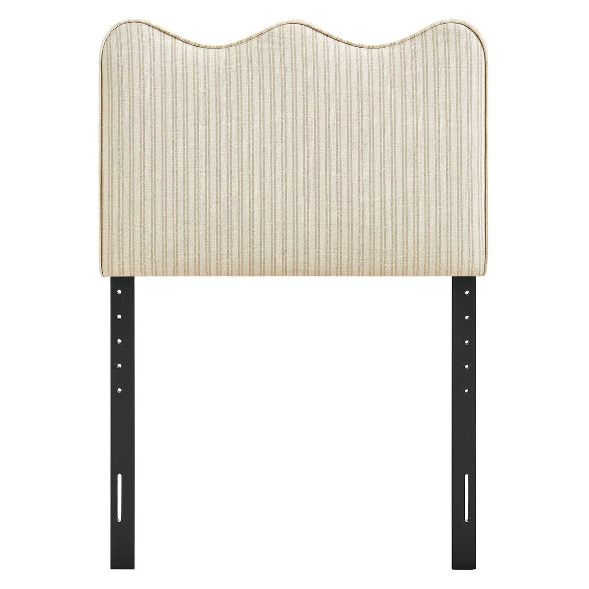Athena Striped Fabric Upholstered Twin Size Headboard by Modway