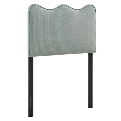 Athena Striped Fabric Upholstered Twin Size Headboard by Modway