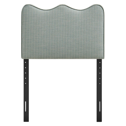 Athena Striped Fabric Upholstered Twin Size Headboard by Modway