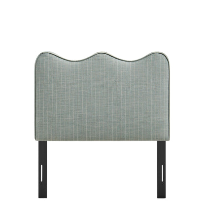 Athena Striped Fabric Upholstered Twin Size Headboard by Modway