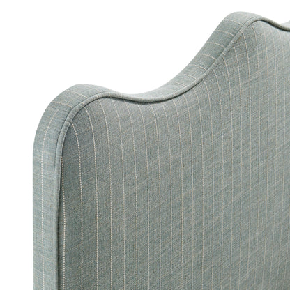 Athena Striped Fabric Upholstered Twin Size Headboard by Modway