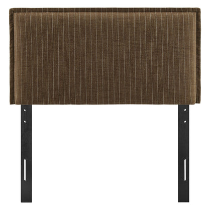 Camille Striped Linen Blend Twin Size Headboard by Modway