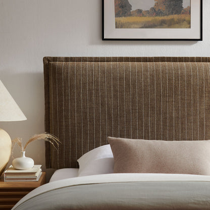 Camille Striped Linen Blend Twin Size Headboard by Modway