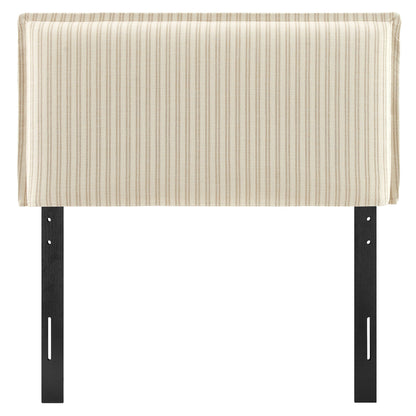 Camille Striped Linen Blend Twin Size Headboard by Modway