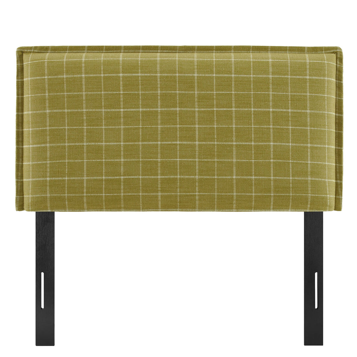 Camille Checkered Linen Blend Twin Size Headboard by Modway