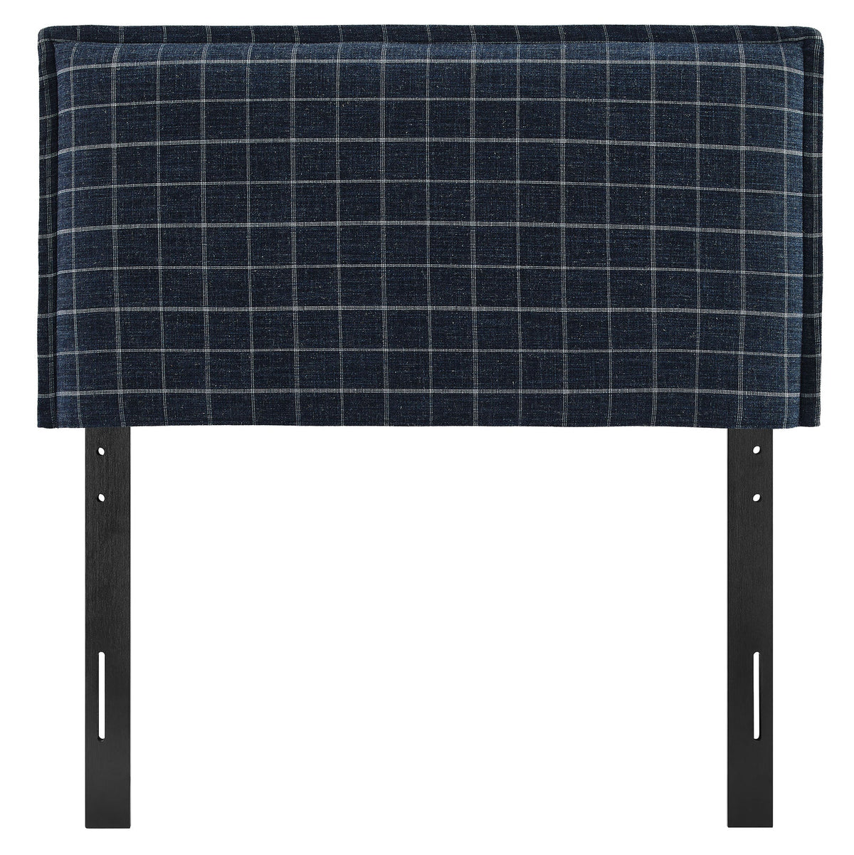 Camille Checkered Linen Blend Twin Size Headboard by Modway