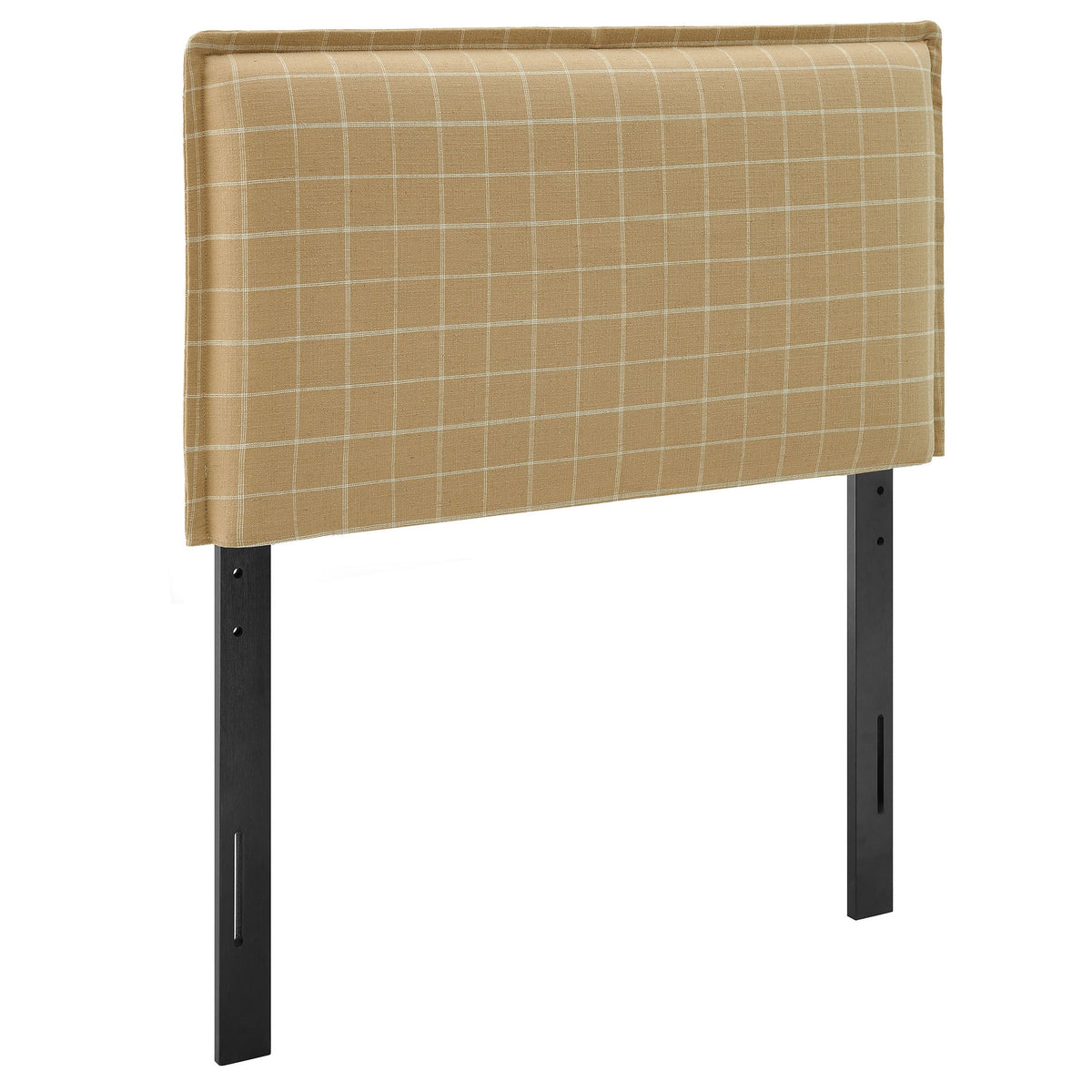 Camille Checkered Linen Blend Twin Size Headboard by Modway