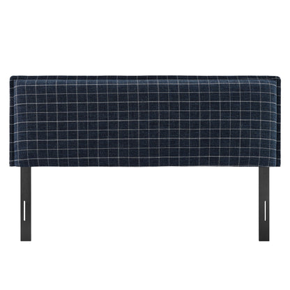 Camille Checkered Linen Blend Full Size Headboard by Modway