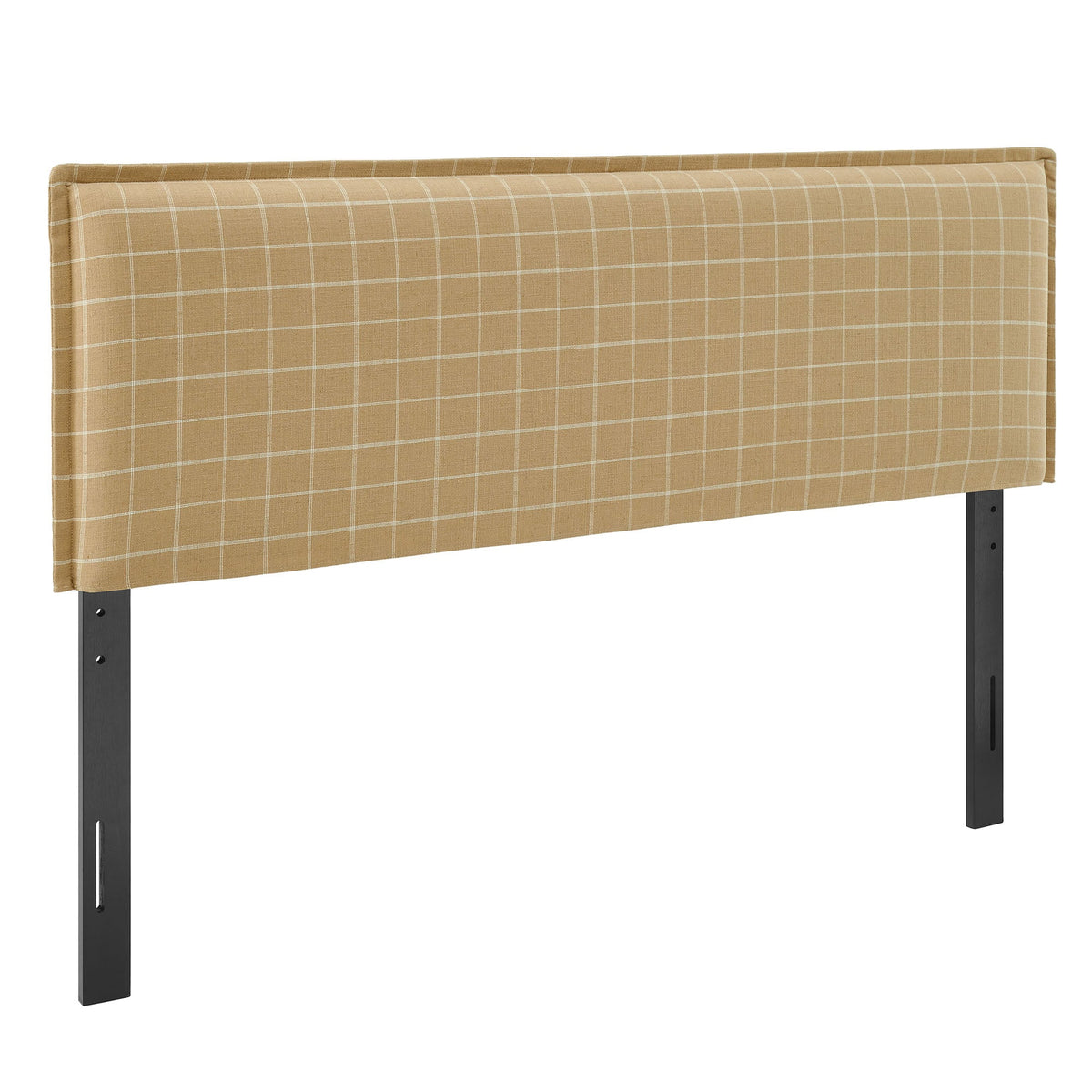 Camille Checkered Linen Blend Full Size Headboard by Modway