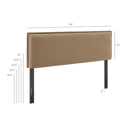 Camille Upholstered Linen Blend Queen Size Headboard by Modway