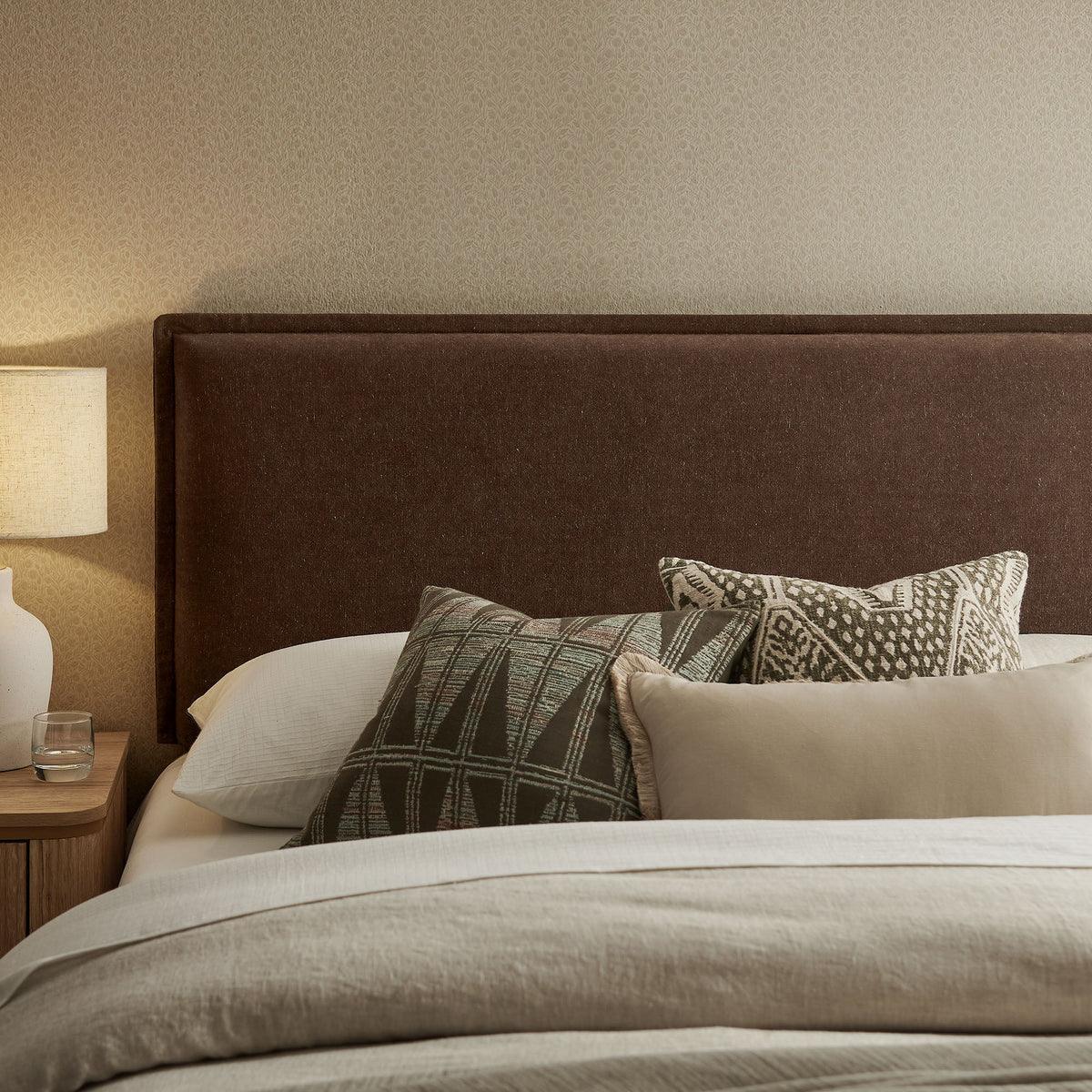 Camille Upholstered Linen Blend Queen Size Headboard by Modway