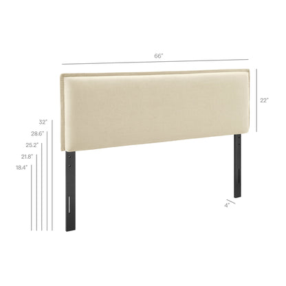 Camille Upholstered Linen Blend Queen Size Headboard by Modway